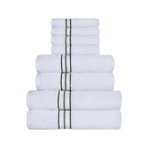 Turkish Cotton Heavyweight Plush 8 Piece Towel Set